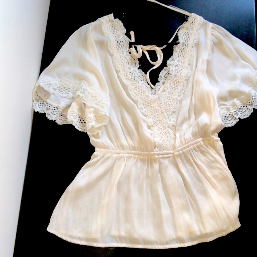 Off White lace Blouse